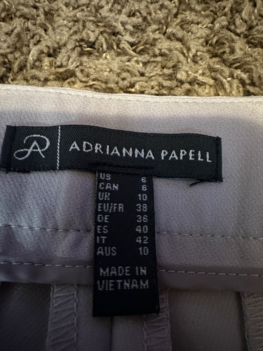 Adrianna Papell Lavender Dress Trousers